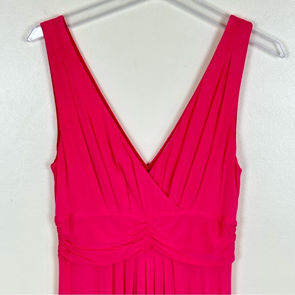 LOFT Coral Pink Comfortable Jersey Knit Empire Waist Maxi Dress, Petite Size M - Picture 5 of 12